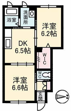 愛媛県松山市姫原３ 本町六丁目駅 2DK アパート 賃貸物件詳細