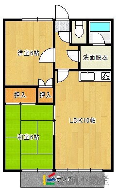 佐賀県佐賀市開成６ 鍋島駅 2LDK アパート 賃貸物件詳細