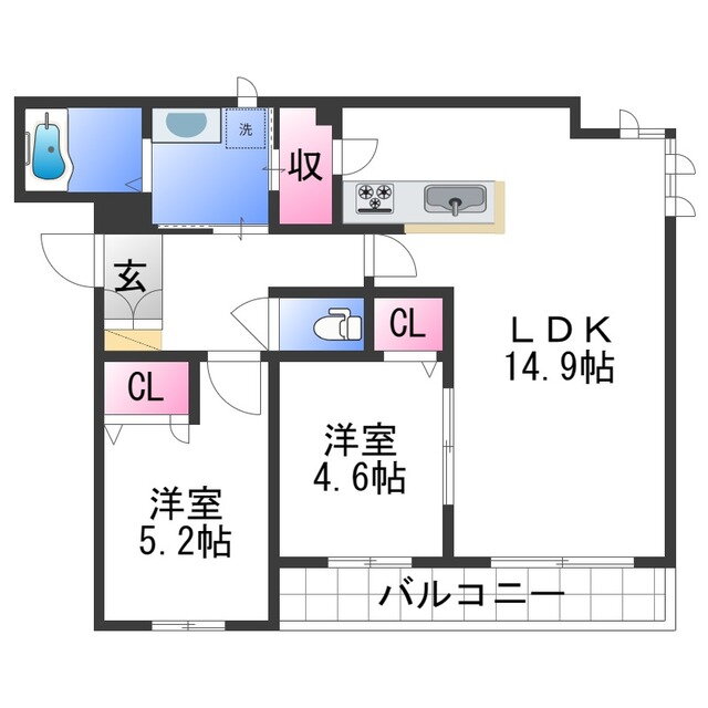 和歌山県和歌山市岡山丁 和歌山市駅 2LDK マンション 賃貸物件詳細