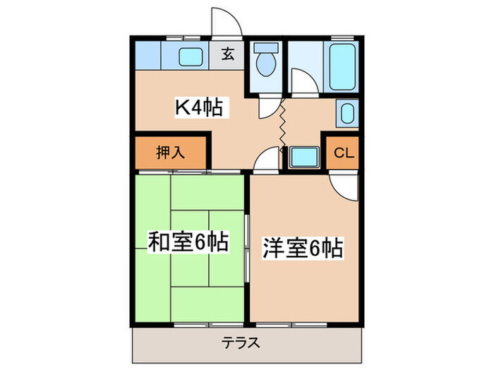 東京都調布市布田５ 調布駅 2K アパート 賃貸物件詳細