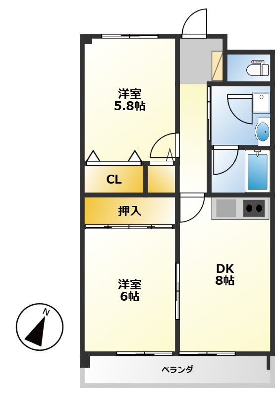 滋賀県甲賀市水口町貴生川２ 貴生川駅 2DK マンション 賃貸物件詳細