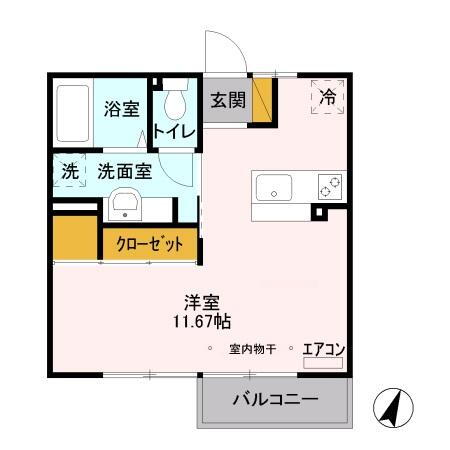 栃木県宇都宮市清原台５ グリーンスタジアム前駅 ワンルーム アパート 賃貸物件詳細