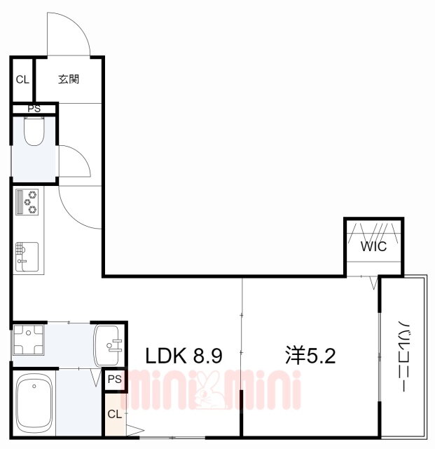 兵庫県尼崎市神田中通８ 出屋敷駅 1LDK アパート 賃貸物件詳細
