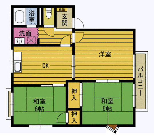 大分県別府市実相寺 別府大学駅 3DK アパート 賃貸物件詳細