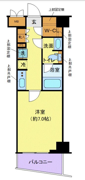 ディアレイシャス落合南長崎 7階 1K 賃貸物件詳細