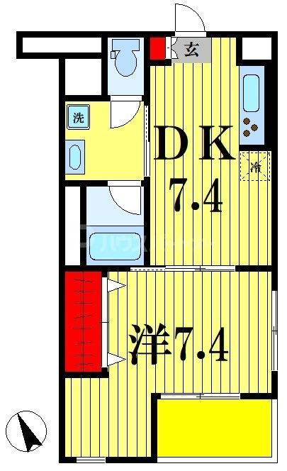 千葉県松戸市新作 北松戸駅 1DK アパート 賃貸物件詳細