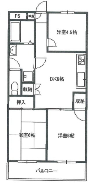 キョーワハウス拝島Ｉ 2階 3DK 賃貸物件詳細