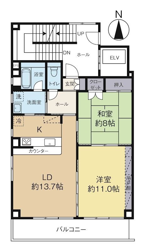 ＭＡＴＳＵＳＨＩＭＡ　ＢＩＬＬ 2階 2LDK 賃貸物件詳細