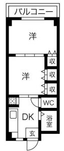 兵庫県神戸市東灘区住吉宮町６ 御影駅 2K マンション 賃貸物件詳細