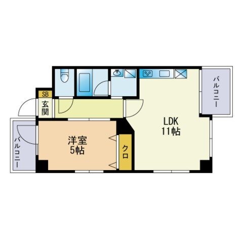 福岡県福岡市中央区港２ 大濠公園駅 1LDK マンション 賃貸物件詳細