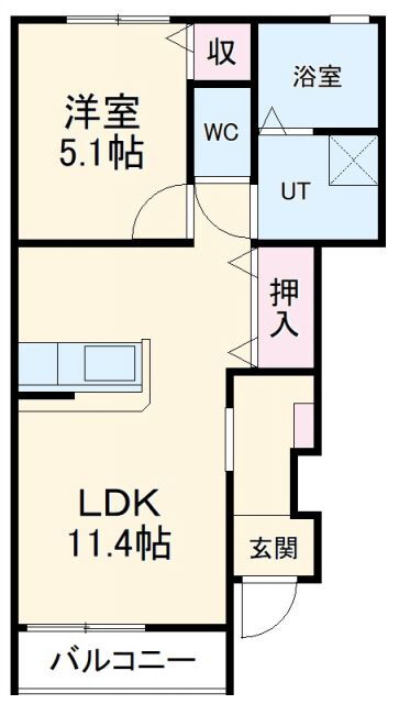 埼玉県所沢市上新井２ 西所沢駅 1LDK アパート 賃貸物件詳細