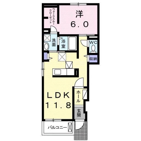 山口県宇部市寺の前町 東新川駅 1LDK アパート 賃貸物件詳細