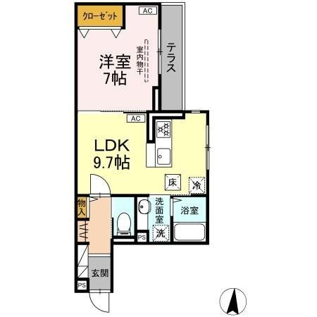 クレーア中央林間 1階 1LDK 賃貸物件詳細