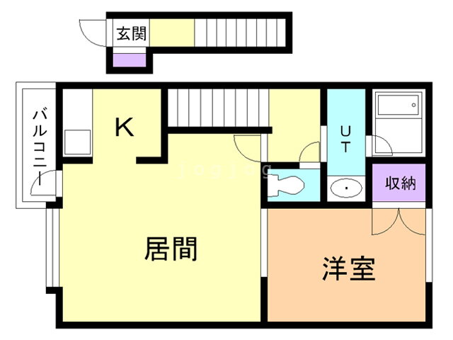 北海道苫小牧市栄町１ 1LDK アパート 賃貸物件詳細