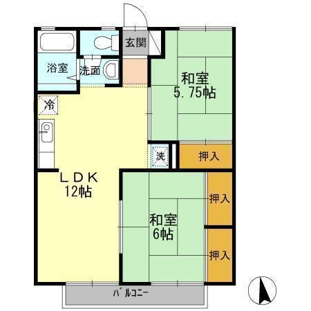 宮崎県宮崎市大字赤江 南宮崎駅 2LDK アパート 賃貸物件詳細
