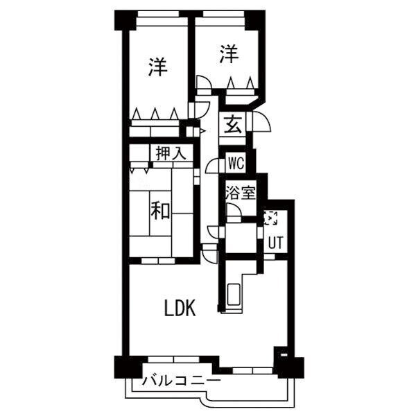 北海道札幌市厚別区厚別中央四条６ 新さっぽろ駅 3LDK マンション 賃貸物件詳細