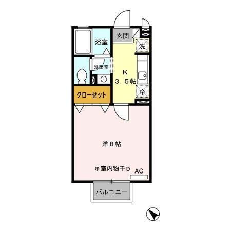 山形県山形市大手町 北山形駅 1K アパート 賃貸物件詳細