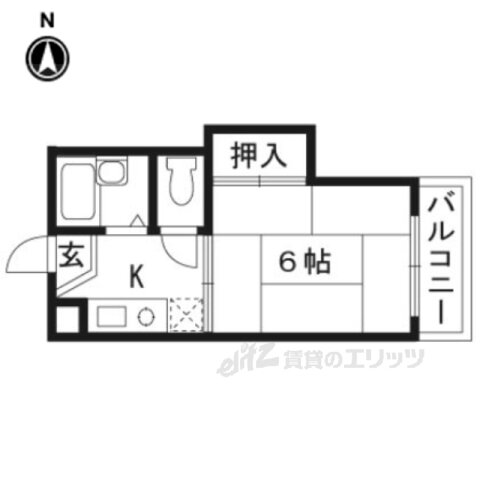 シティハイツ 2階 1K 賃貸物件詳細