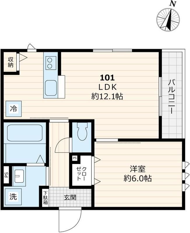 東京都北区西が丘１ 本蓮沼駅 1LDK アパート 賃貸物件詳細