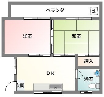 さかえアパート 3階 2DK 賃貸物件詳細