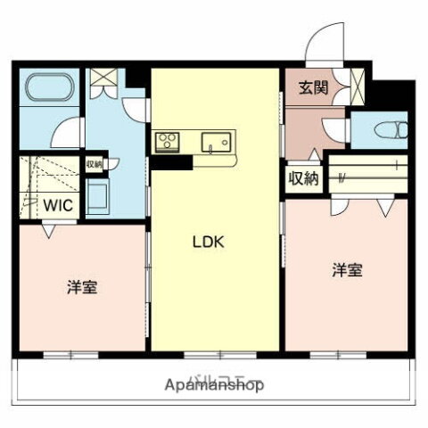 シャーメゾン田寺東 3階 2LDK 賃貸物件詳細