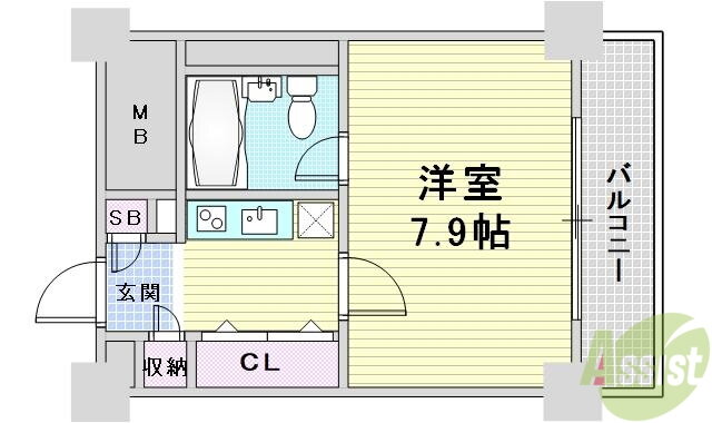 梅田レジデンスＴＯＷＥＲ 14階 1K 賃貸物件詳細