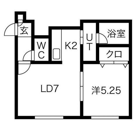 北海道札幌市北区新琴似六条１ 麻生駅 1LDK アパート 賃貸物件詳細