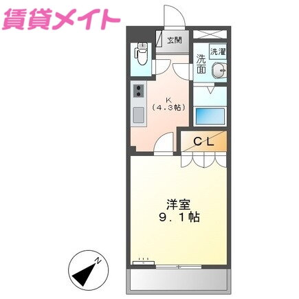 三重県松阪市嬉野中川新町３ 伊勢中川駅 1K マンション 賃貸物件詳細