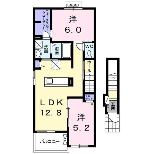 茨城県常陸大宮市宇留野 常陸大宮駅 2LDK アパート 賃貸物件詳細