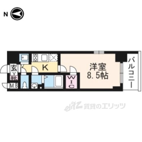 京都府京都市南区唐橋琵琶町 西大路駅 1K マンション 賃貸物件詳細