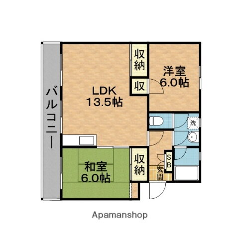 第２パープルハイム 2階 2LDK 賃貸物件詳細