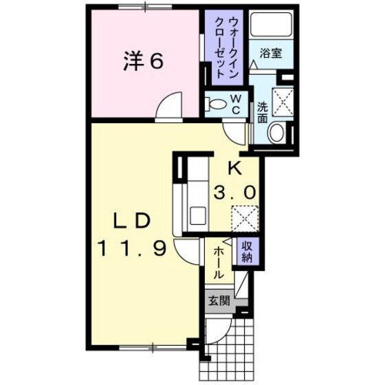 北海道函館市亀田町 1LDK アパート 賃貸物件詳細