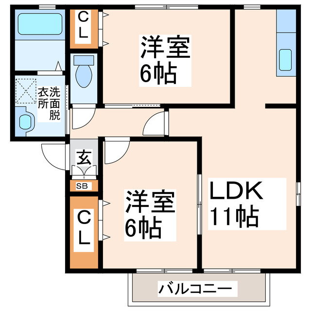 熊本県菊池郡大津町大字引水 2LDK アパート 賃貸物件詳細