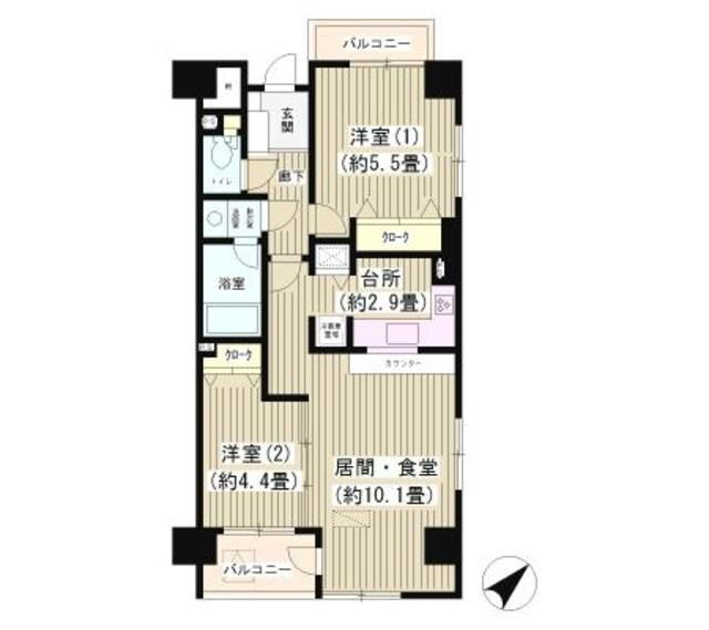 神奈川県川崎市川崎区池田１ 川崎駅 2LDK マンション 賃貸物件詳細