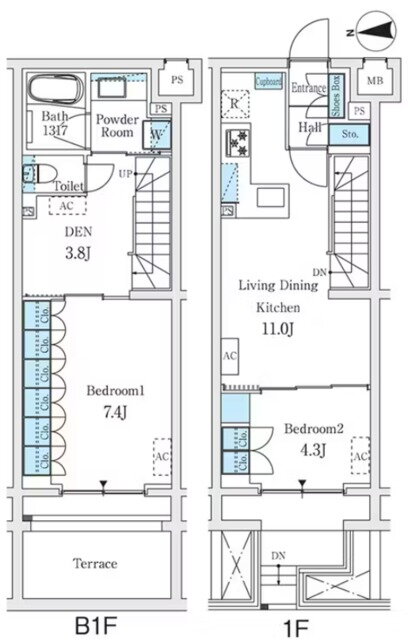 東京都目黒区柿の木坂１ 都立大学駅 2LDK マンション 賃貸物件詳細