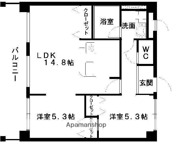 熊本県熊本市中央区本山町 平成駅 2LDK マンション 賃貸物件詳細