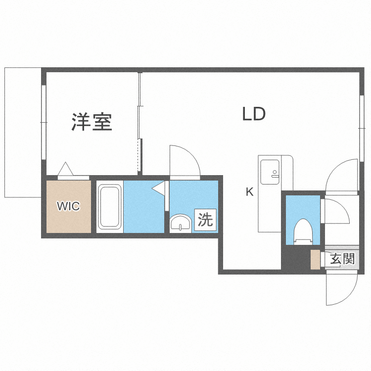 北海道札幌市北区北十九条西６ 北１８条駅 1LDK マンション 賃貸物件詳細