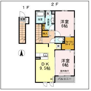 福島県いわき市泉玉露４ 泉駅 2DK アパート 賃貸物件詳細