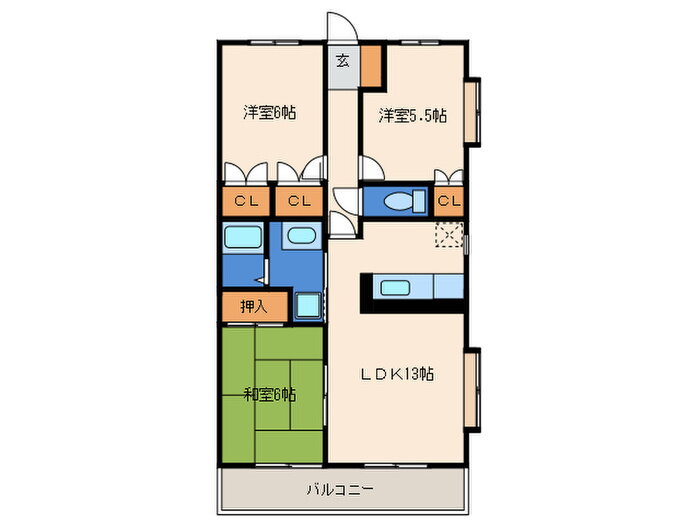 福岡県福岡市西区横浜１ 九大学研都市駅 3LDK マンション 賃貸物件詳細