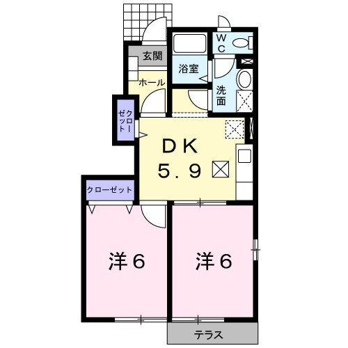 静岡県掛川市上屋敷 掛川駅 2DK アパート 賃貸物件詳細
