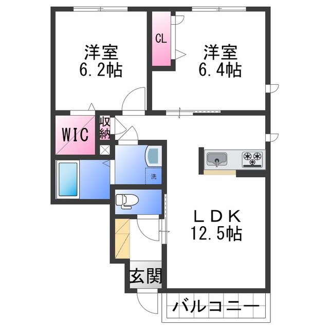 和歌山県和歌山市内原 黒江駅 2LDK アパート 賃貸物件詳細