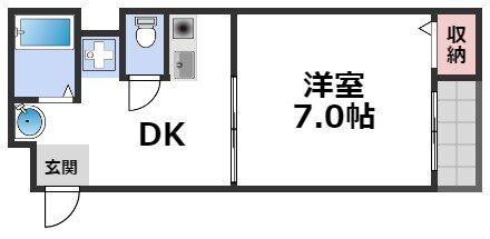 ロイヤルメゾン 4階 1DK 賃貸物件詳細