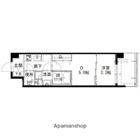 兵庫県姫路市福中町 山陽姫路駅 1DK マンション 賃貸物件詳細