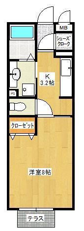 千葉県木更津市金田東６ 木更津駅 1K アパート 賃貸物件詳細