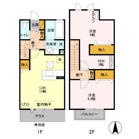 栃木県小山市大字雨ケ谷 小山駅 2LDK アパート 賃貸物件詳細