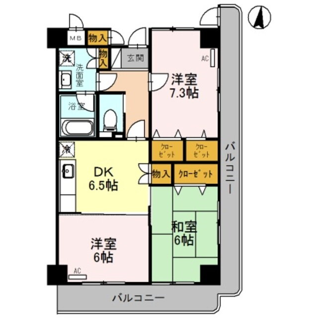 和歌山県岩出市金池 岩出駅 3DK マンション 賃貸物件詳細