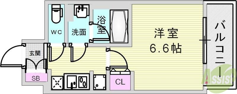 兵庫県神戸市兵庫区湊町４ 神戸駅 1K マンション 賃貸物件詳細