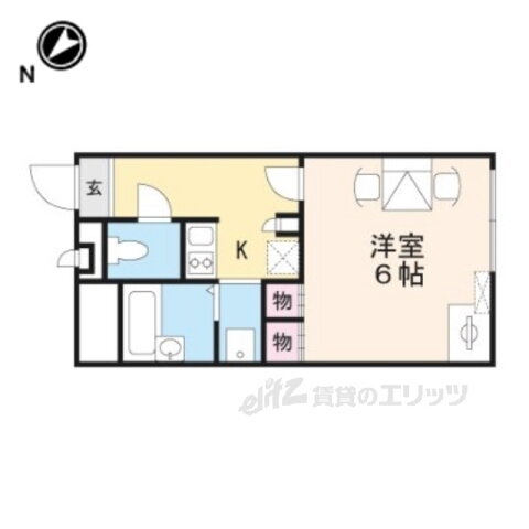 滋賀県野洲市西河原 野洲駅 1K アパート 賃貸物件詳細