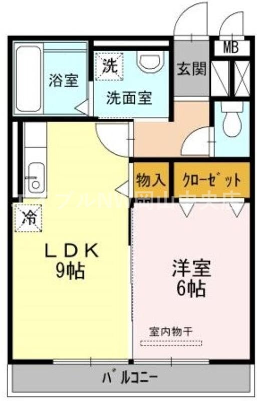 岡山県岡山市南区新保 備前西市駅 1LDK アパート 賃貸物件詳細