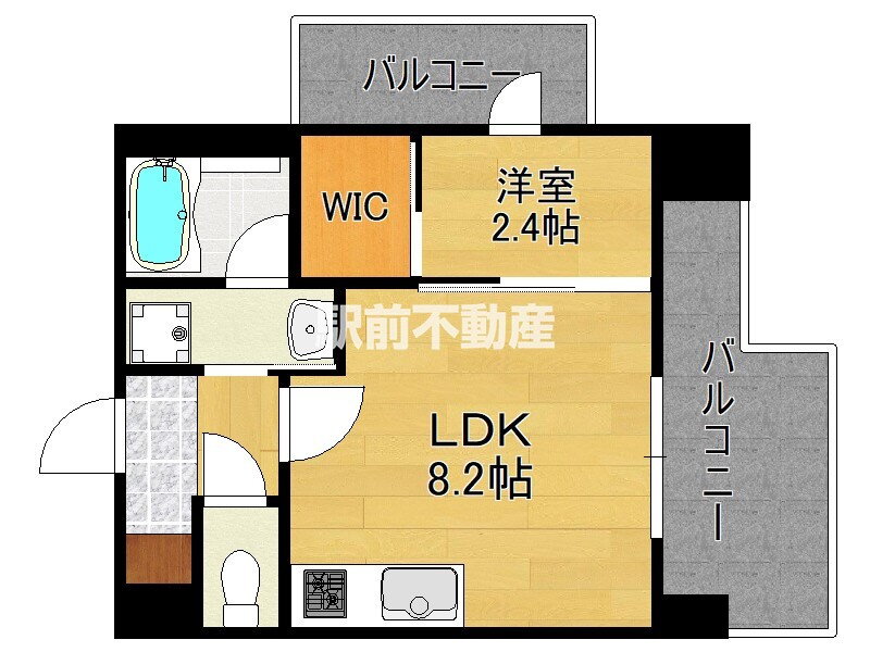 福岡県福岡市中央区鳥飼３ 西新駅 1LDK マンション 賃貸物件詳細